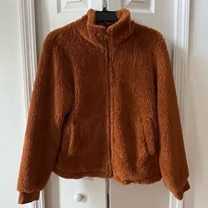 J.Crew Teddy Zip-Up Jacket Size Medium